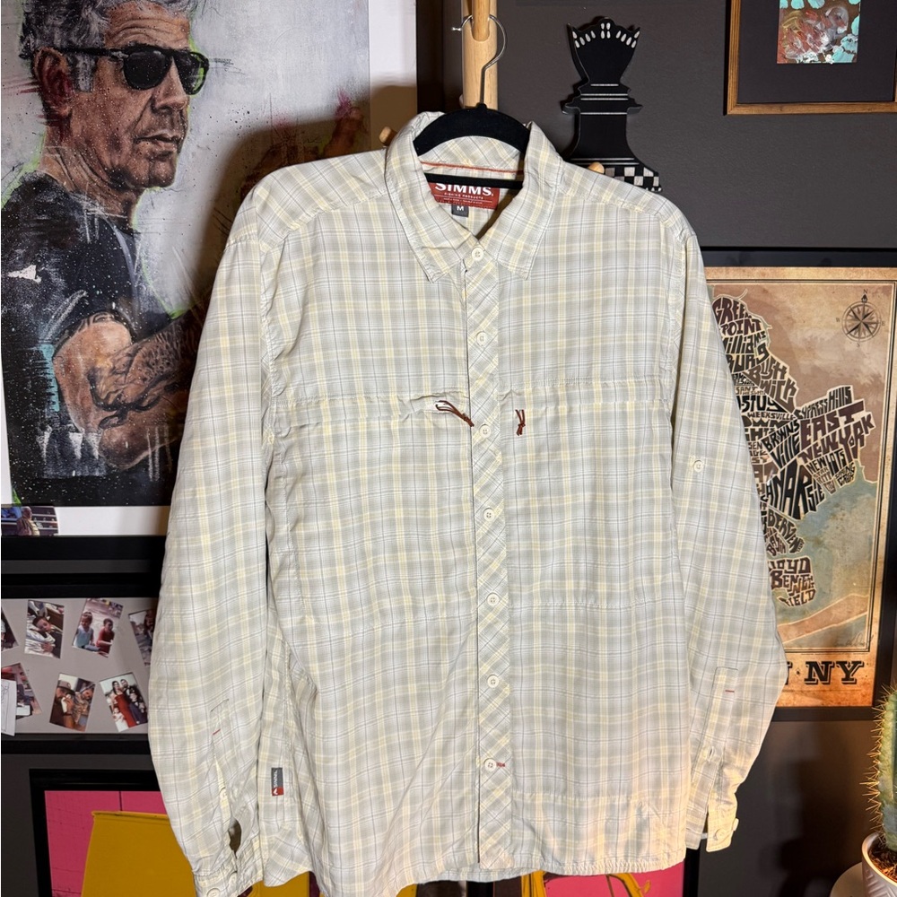 Simms Men's Stone Cold Button Up- Medium